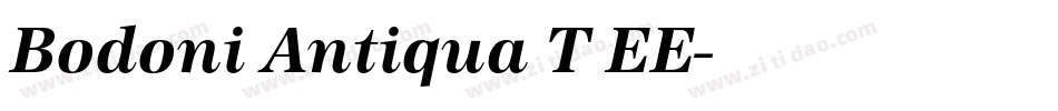 Bodoni Antiqua T EE字体转换